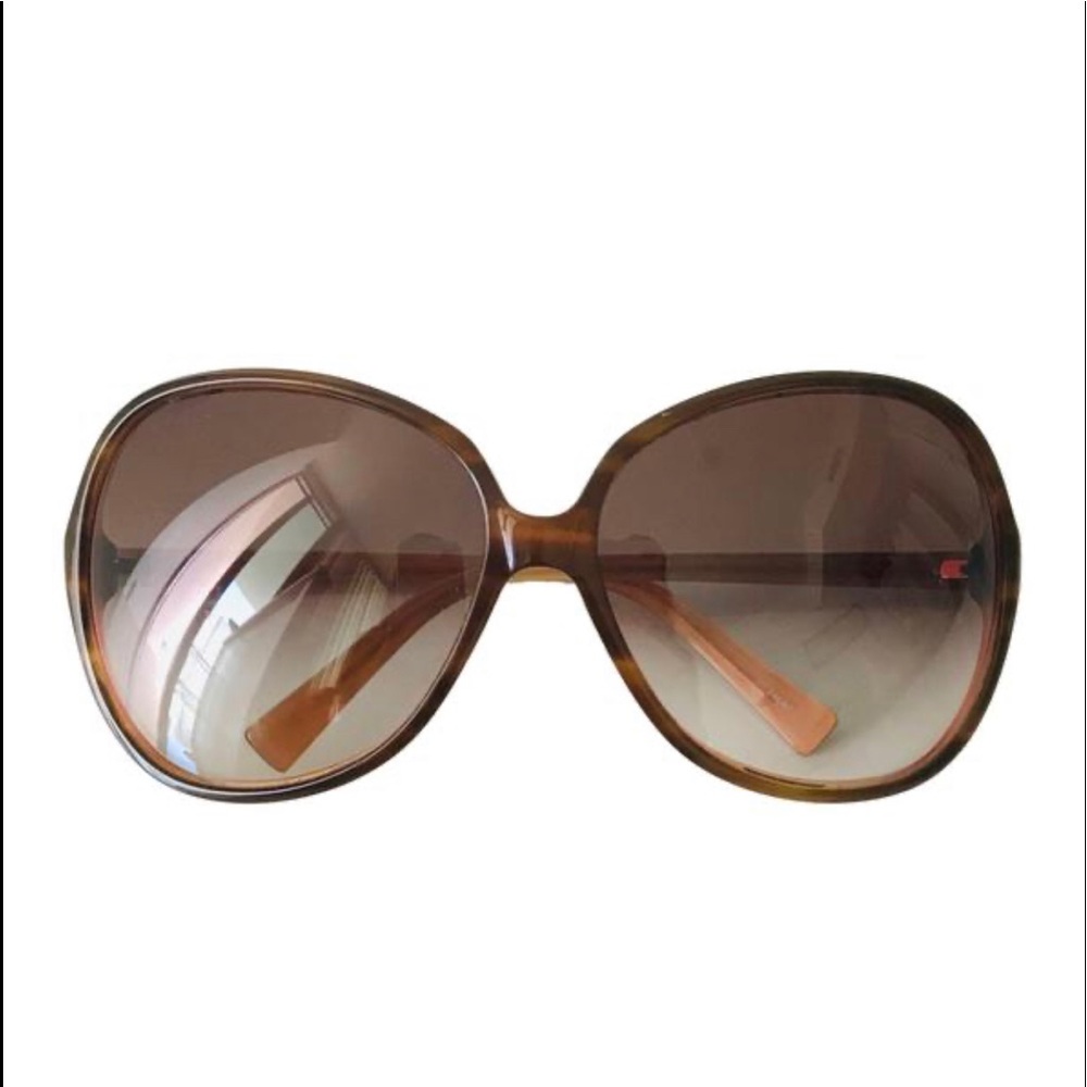 OLIVER PEOPLES  Brown Oversized Chelsea Sunglasses